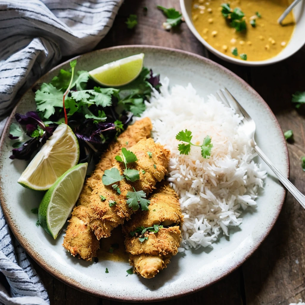 Sheet Pan Coconut Curry Chicken Tenders