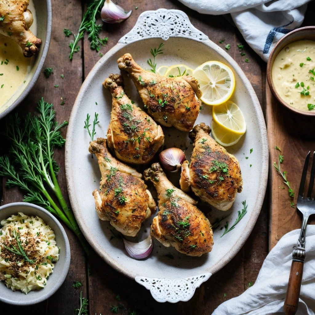 Sheet Pan Garlic Butter Chicken Drumsticks
