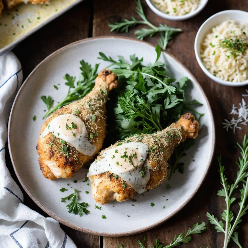 Sheet Pan Herb Parmesan Chicken Drumsticks