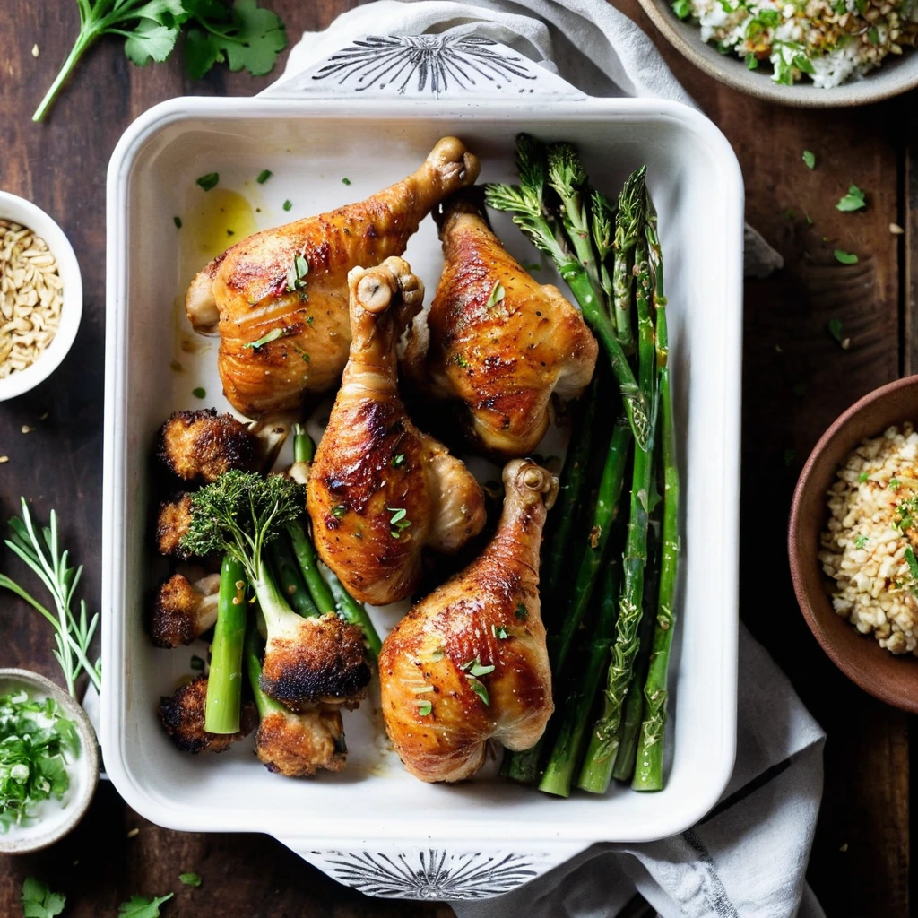 Sheet Pan Honey Garlic Chicken Drumsticks
