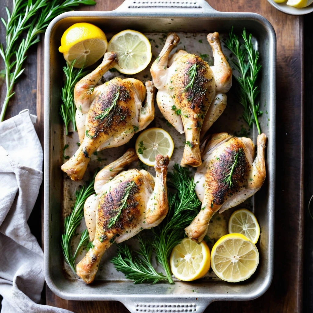 Sheet Pan Lemon Herb Chicken Drumsticks
