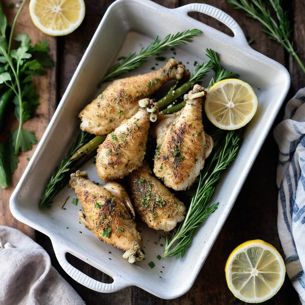 Sheet Pan Lemon Herb Chicken Wings