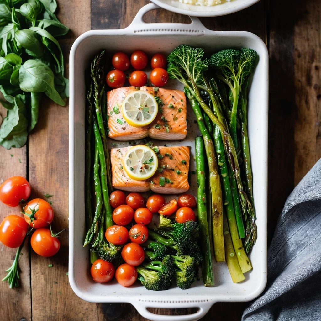 Sheet Pan Salmon and Veggies