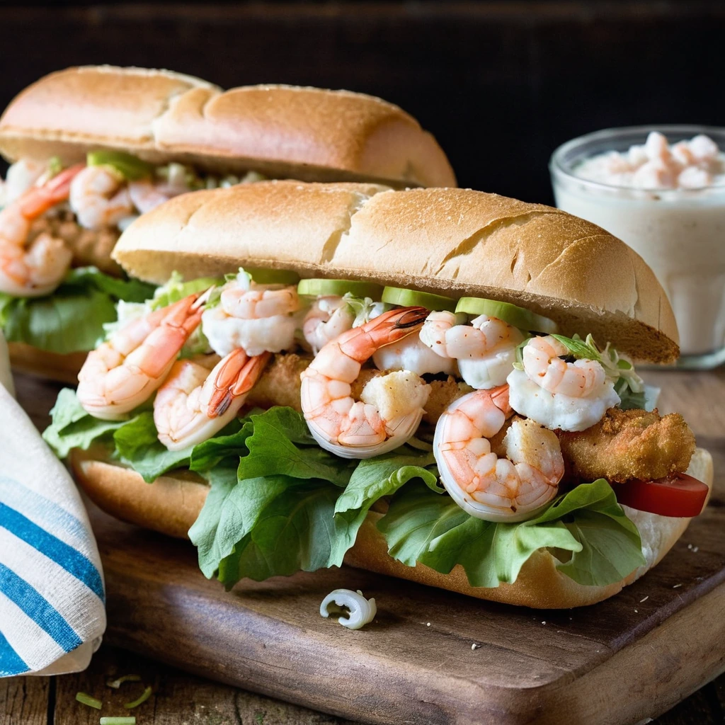 Shrimp Po' Boy Sandwiches