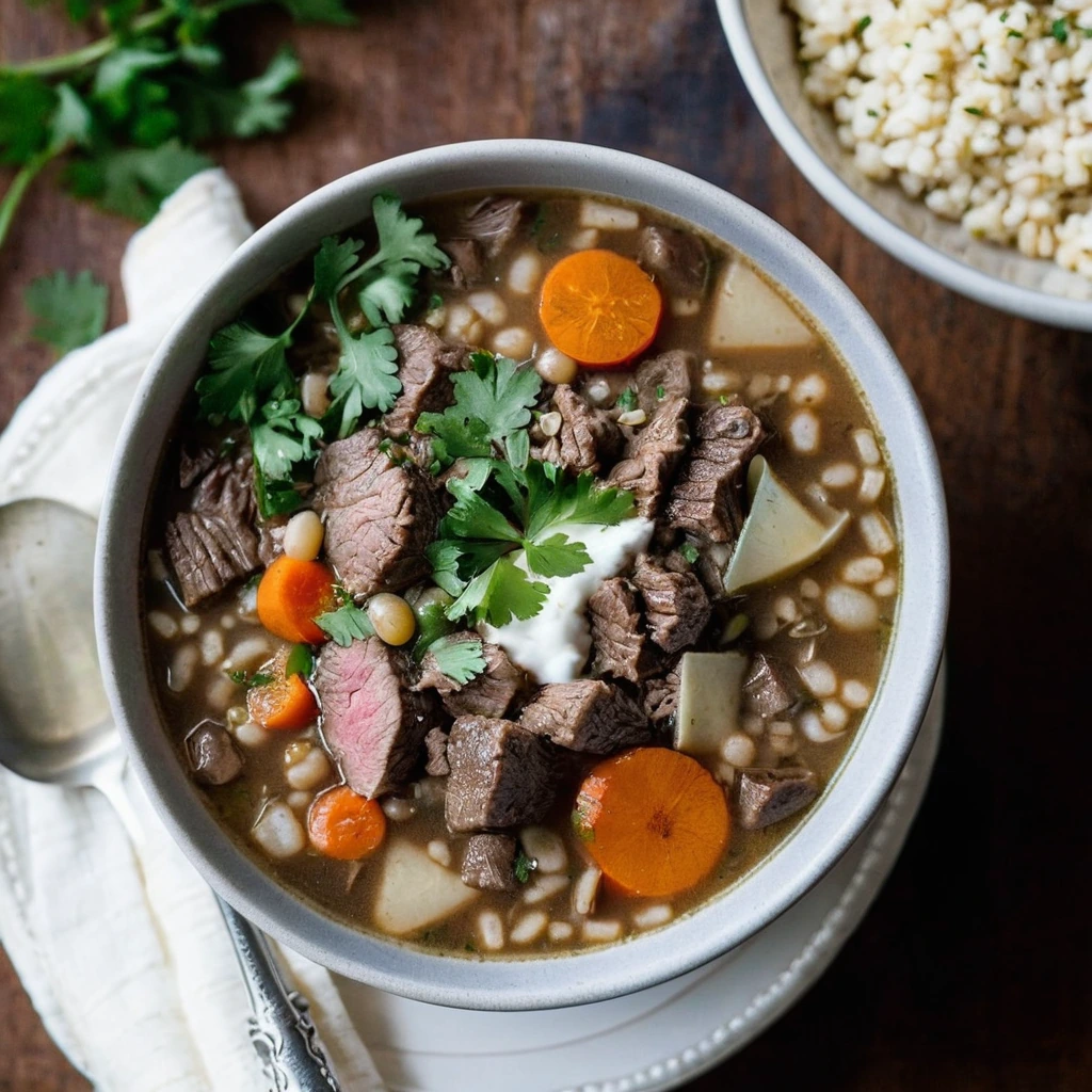 Slow Cooker Beef And Barley Soup