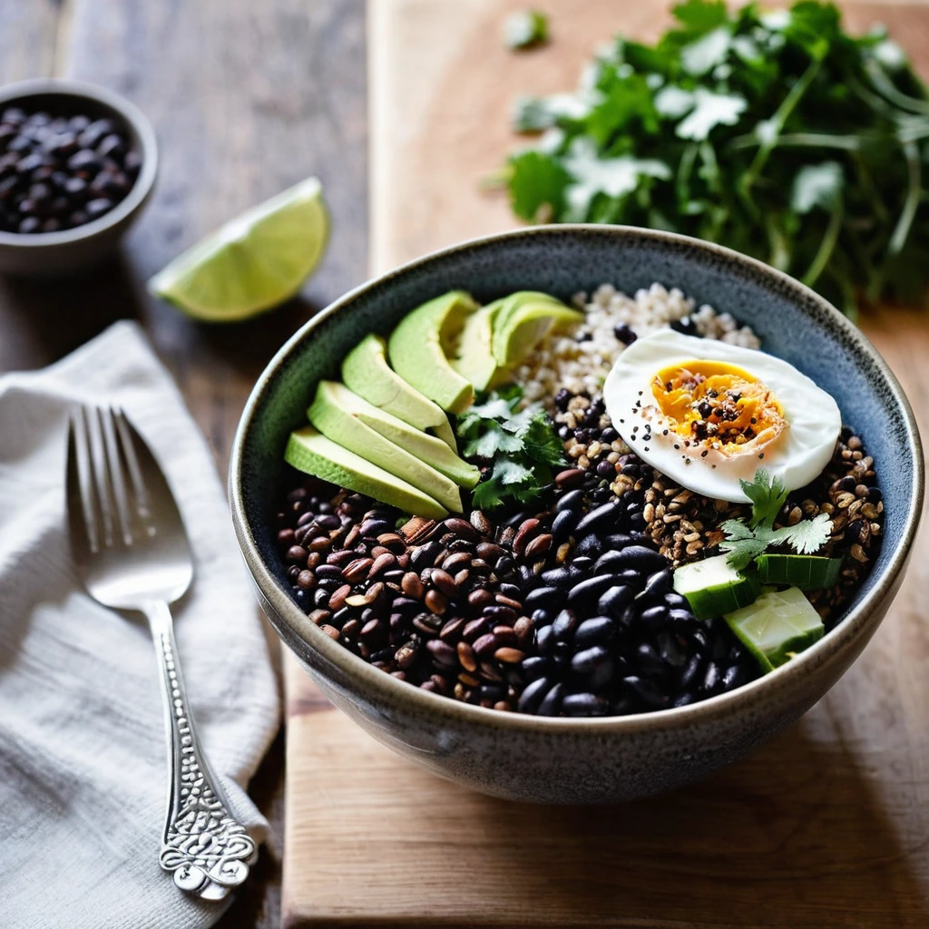 Smoky Black Bean Grain Bowl