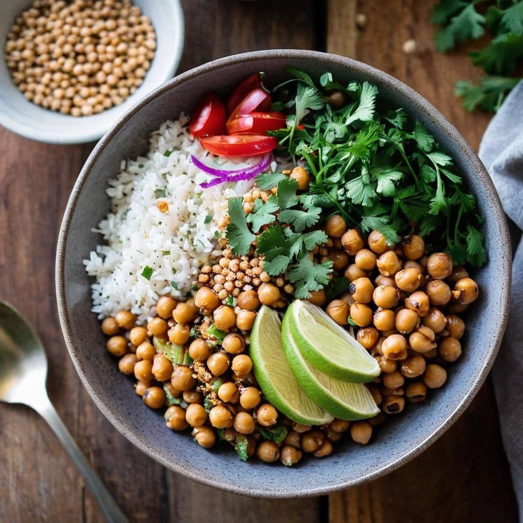 Spicy Chickpea Grain Bowl