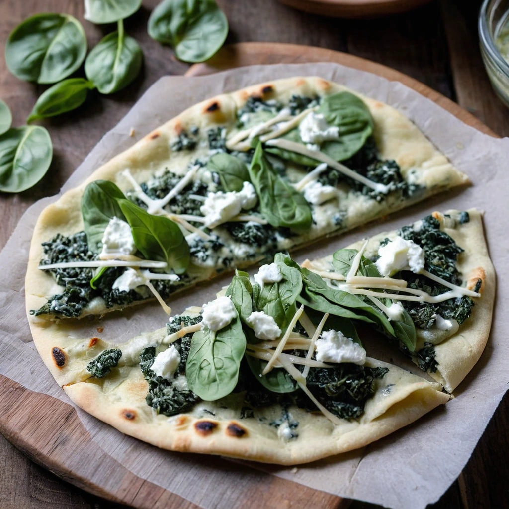 Spinach Artichoke Flatbread