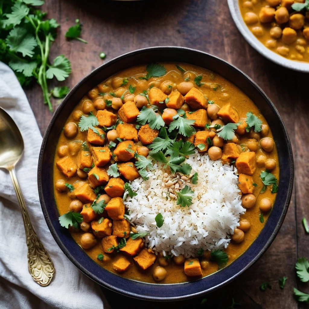 Sweet Potato Chickpea Curry