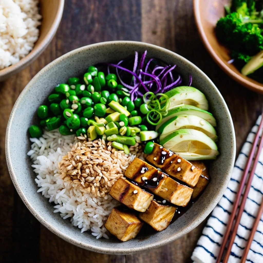 Teriyaki Tofu Bowls