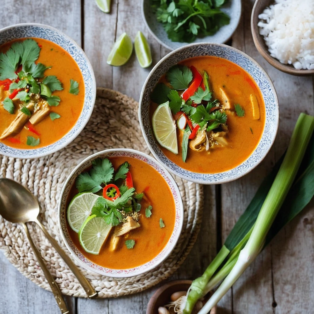 Thai Red Curry Veggie Soup