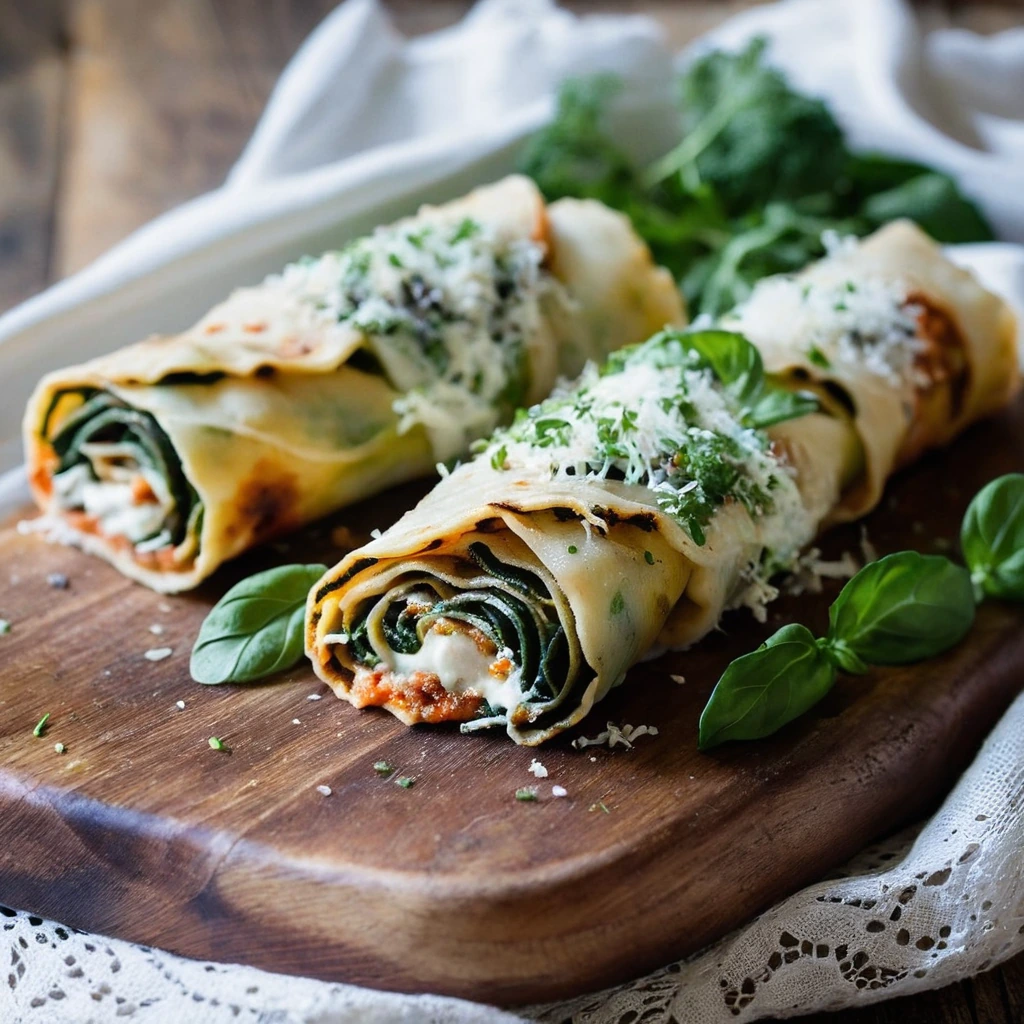 Vegetable Lasagna Roll Ups