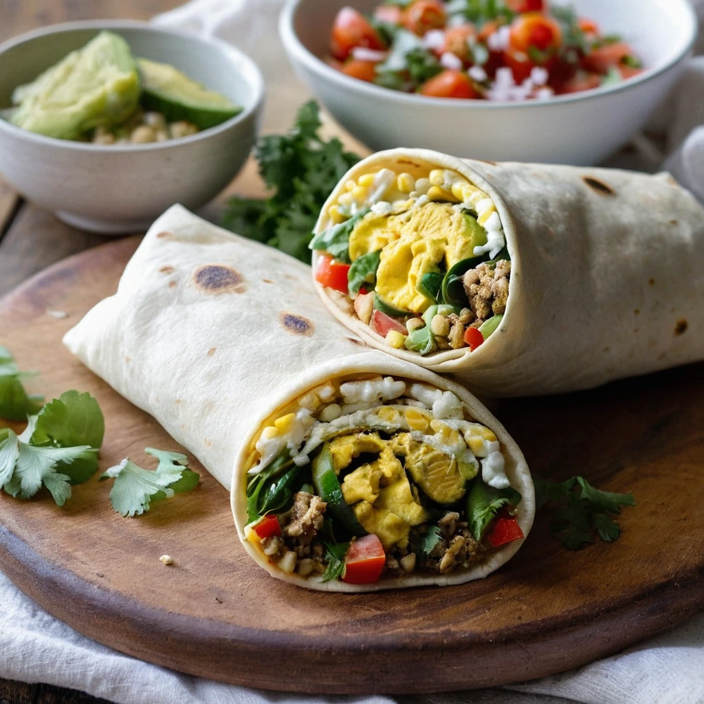 Veggie Breakfast Burritos